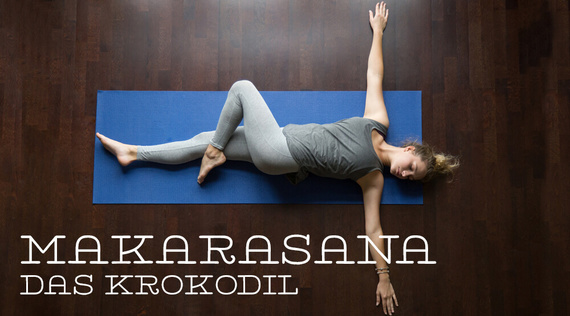 Makarasana – das Krokodil