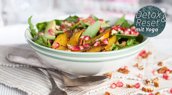 Rucola-Salat mit Kürbis