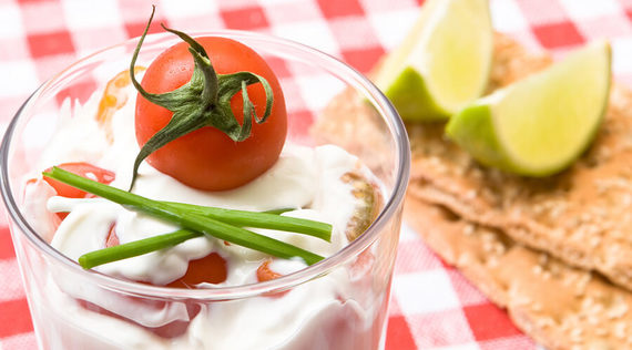 Knäckebrot mit Tomatenquark