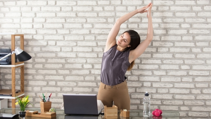 Office yoga: Simple exercises for behind your desk