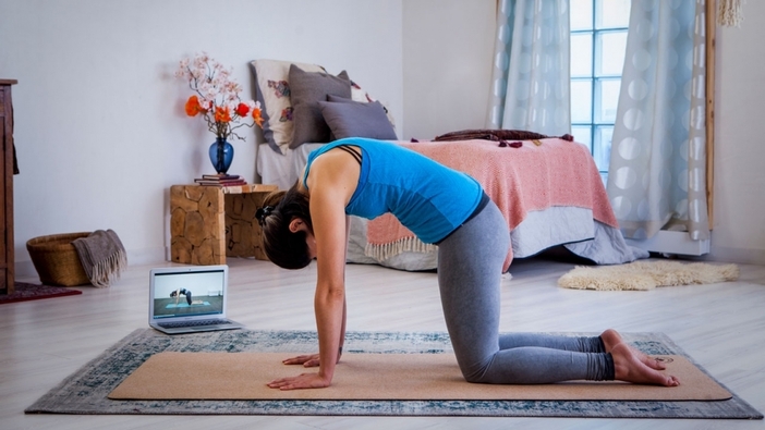 A gentle yoga warm up