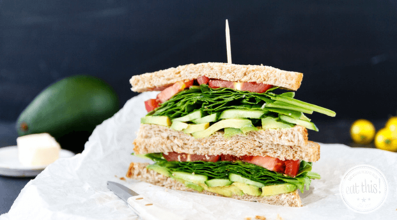 Veganes Frühstücks-Sandwich