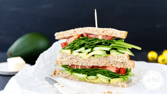 Veganes Frühstücks-Sandwich