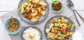 Asiatischer Blumenkohl-Salat