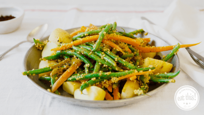 Rezept: Veganer Bohnensalat auf Persische Art