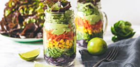 Salat im Glas