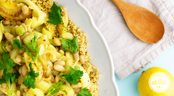 Fenchelgemüse mit Couscous und Zitrone