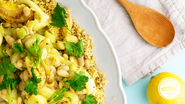 Rezept: Fenchelgemüse mit Couscous und Zitrone