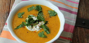 Rezept: Möhren-Ingwer-Suppe mit Chia