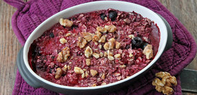 Rezept: Baked Oatmeal mit Beeren