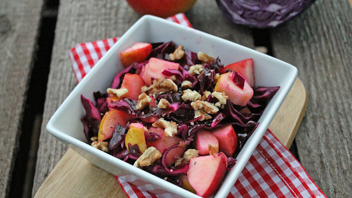 Rezept: Süßer Rotkohl Salat