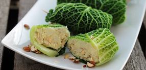 Rezept: Wirsingrouladen & Topinambur-Nuss Füllung