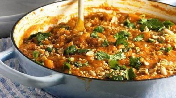 Süßkartoffel-Linsen-Curry