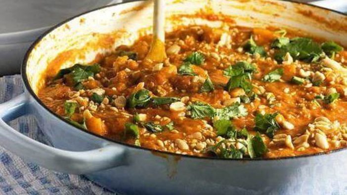 Süßkartoffel-Linsen-Curry