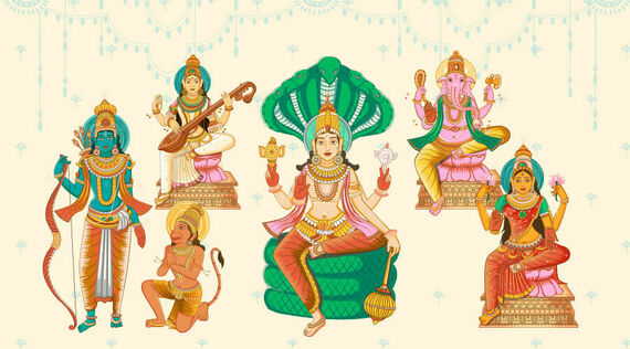 Die wichtigsten Göttinnen und Götter im Hinduismus