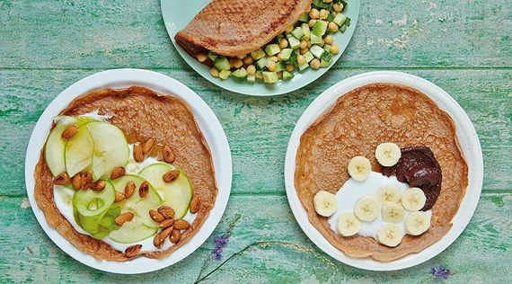Kastanien-Pfannkuchen auf dreierlei Art