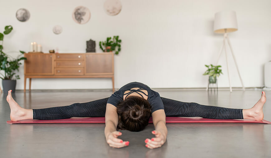 Yang-Haltung: Upavishta Konasana