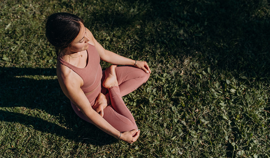 Meditation im Lotussitz