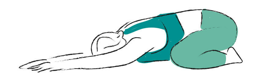 Balasana klassische Variante
