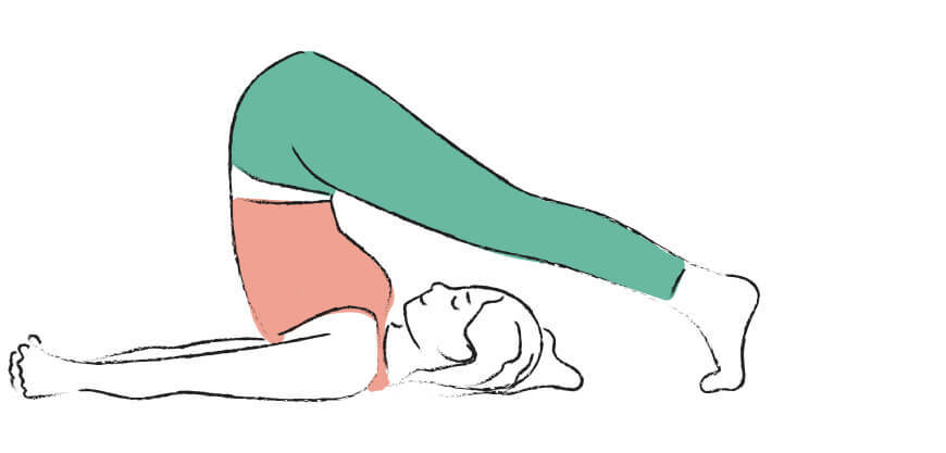 Halasana klassische Variante