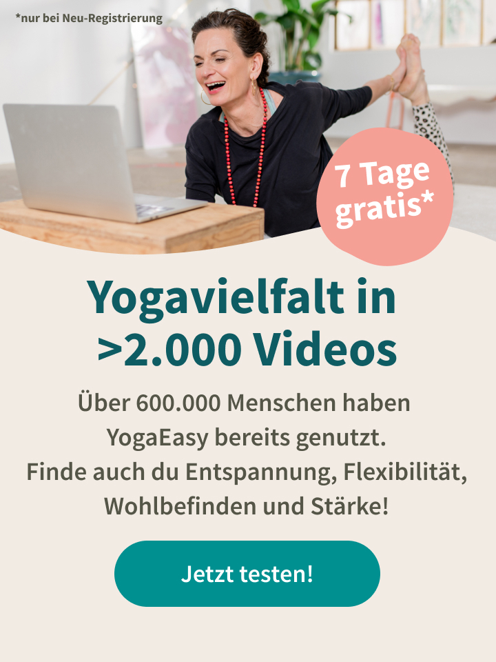 Teste YogaEasy jetzt 7 Tage gratis