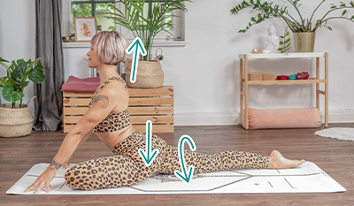 Halbe Taube Eka Pada Kapotasana