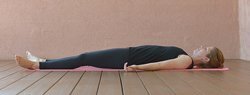 Yoga-Übung Shavasana