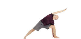 utthita parsvakonasana (gestreckter seitlicher Winkel)